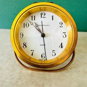 Tiffany & Co Brass Bucket Clock